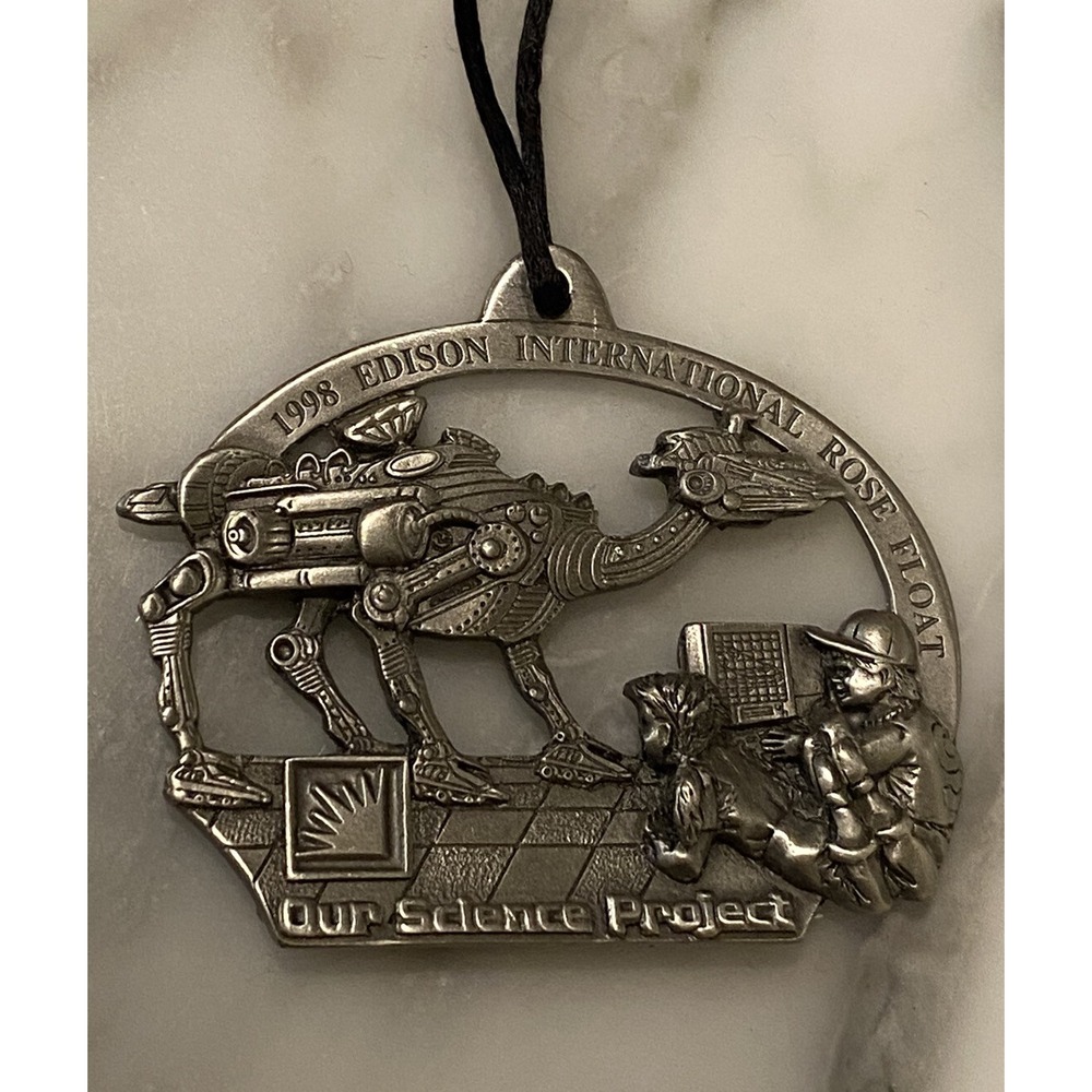 Rare 1998 Edison International Rose Float • "Our Science Project" • Ornament